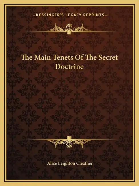 The Main Tenets of the Secret Doctrine - Paperback