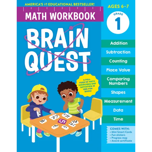 Brain Quest Math Workbook: 1st Grade - Paperback