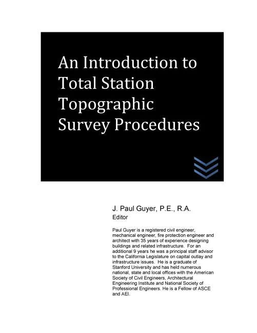 An Introduction to Total Station Topographic Survey Procedures - Paperback