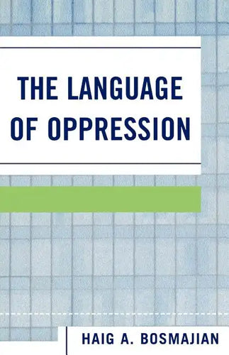 The Language of Oppression - Paperback