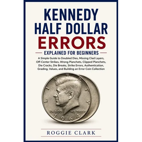 Kennedy Half Dollar Errors Explained for Beginners: A Simple Guide to Doubled Dies, Missing Clad Layers, Off-Center Strikes, Wrong Planchets, Clipped - Paperback