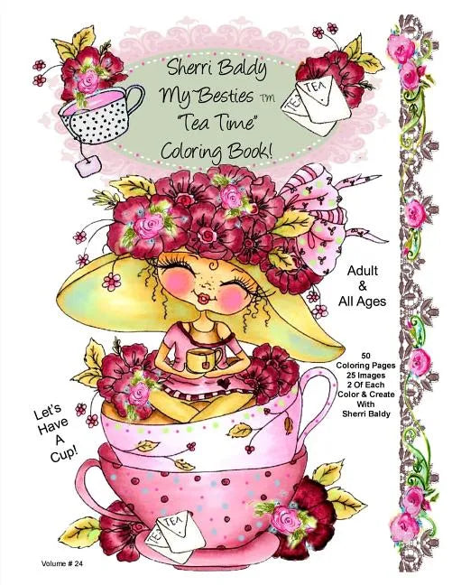 Sherri Baldy My-Besties Tea Time Coloring Book - Paperback