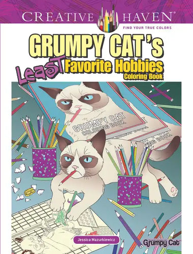 Creative Haven Grumpy Cat's Least Favorite Hobbies Coloring Book - Paperback