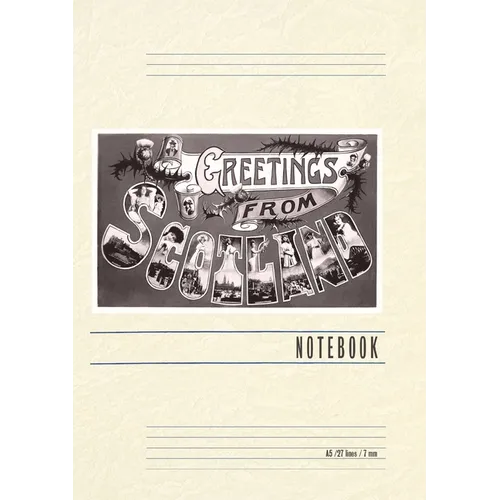 Vintage Lined Notebook Greetings from Scotland - Paperback