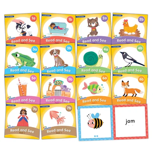 Jolly Phonics Read and See, Pack 1: In Print Letters (American English Edition) - Paperback