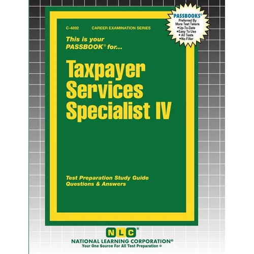 Taxpayer Services Specialist IV - Paperback