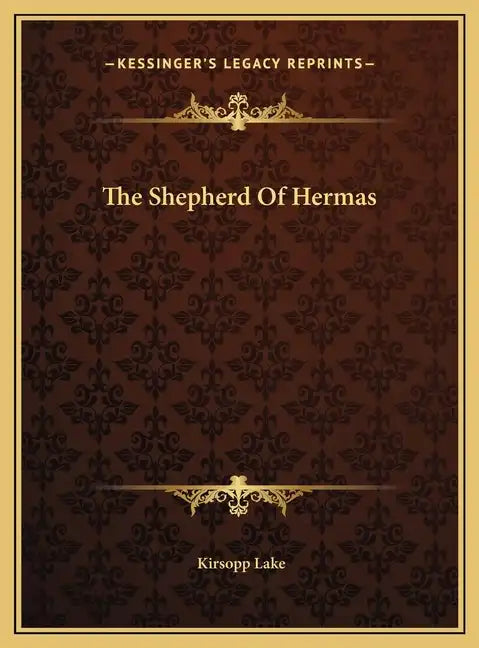 The Shepherd Of Hermas - Hardcover