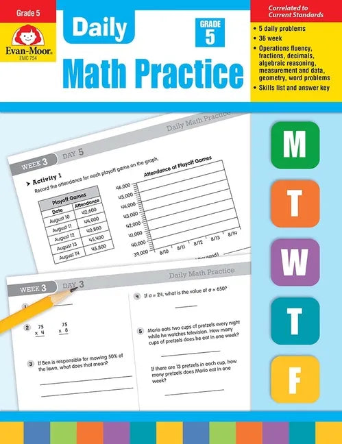 Daily Math Practice, Grade 5 Teacher Edition - Paperback