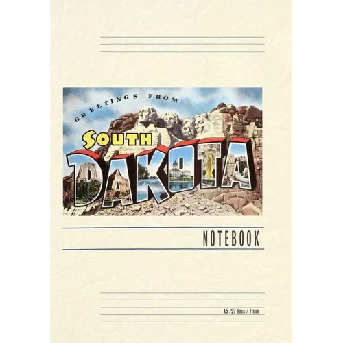Vintage Lined Notebook Greetings from South Dakota - Paperback