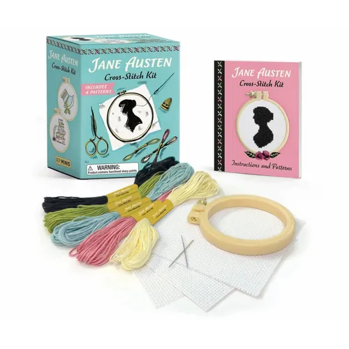 Jane Austen Cross-Stitch Kit: Includes 4 Patterns