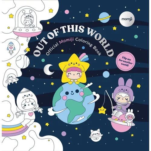 Official Momiji Coloring Book: 2-In-1 Kawaii Art Book Featuring Cute Collectible Characters and Cozy Affirmations for Relaxation and Display - Paperback