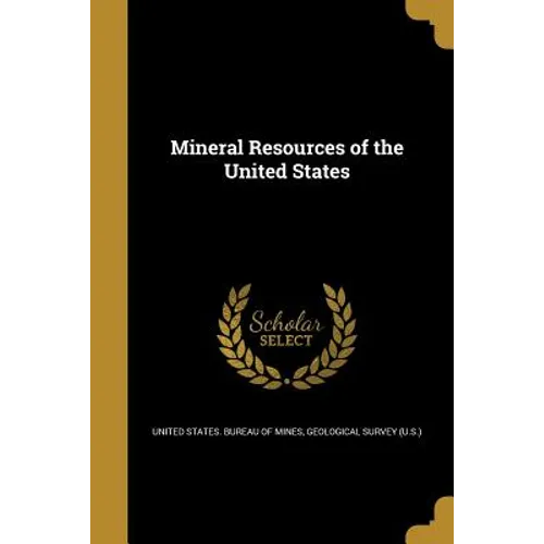 Mineral Resources of the United States - Paperback