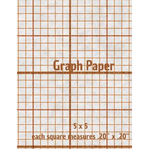Graph Paper: Quad Rule Graph Paper,8.5 X 11 (5x5 Graph Paper) 100 Pages - Paperback