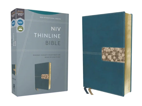 Niv, Thinline Bible, Leathersoft, Teal, Red Letter, Comfort Print - Imitation Leather