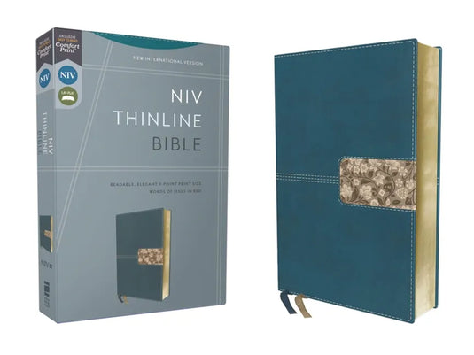 Niv, Thinline Bible, Leathersoft, Teal, Red Letter, Comfort Print - Imitation Leather