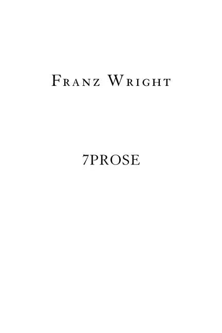 7prose - Paperback