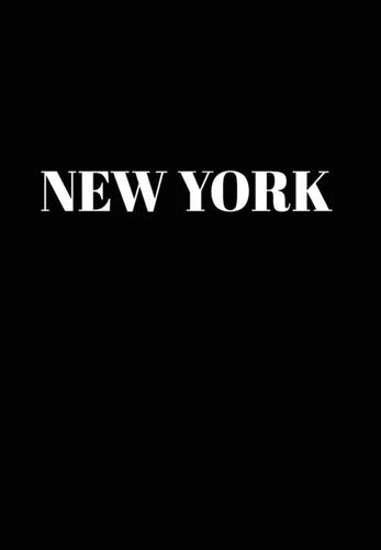New York: Hardcover Black Decorative Book for Decorating Shelves, Coffee Tables, Home Decor, Stylish World Fashion Cities Design - Hardcover