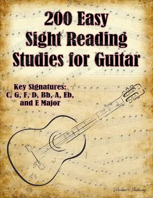 200 Easy Sight Reading Studies for Guitar - Paperback