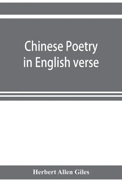 Chinese poetry in English verse - Paperback