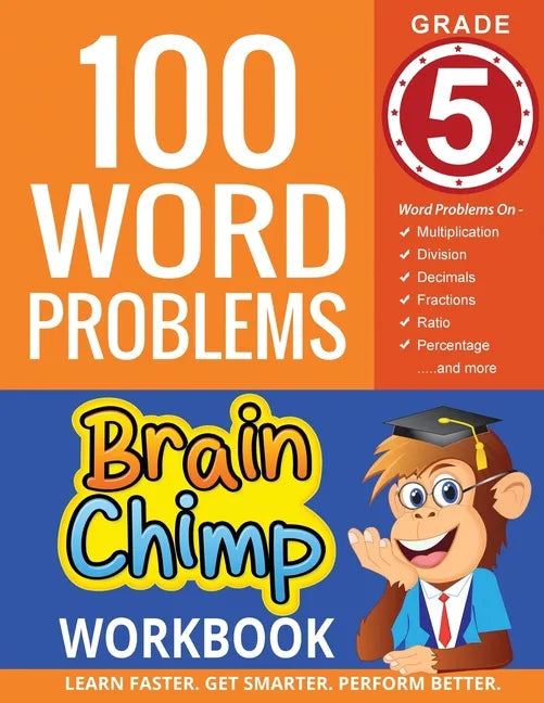 100 Word Problems: Grade 5 Math Workbook - Paperback