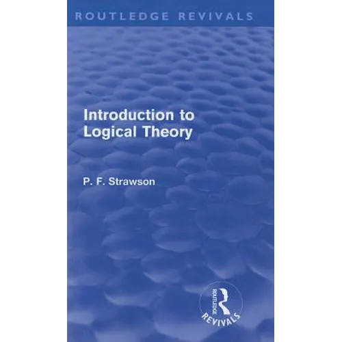 Introduction to Logical Theory - Paperback