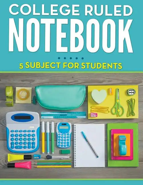 College Ruled Notebook - 5 Subject For Students - Paperback