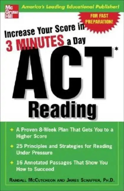 Increase Your Score in 3 Minutes a Day: ACT Reading - Paperback
