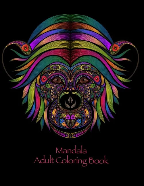 Mandala Adult Coloring Book: Coloring for adults with hares, raccoons, crocodiles and many other - Paperback