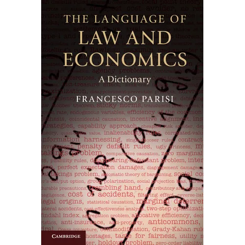 The Language of Law and Economics - Paperback