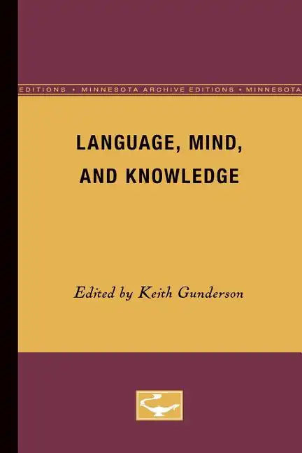 Language, Mind, and Knowledge - Paperback