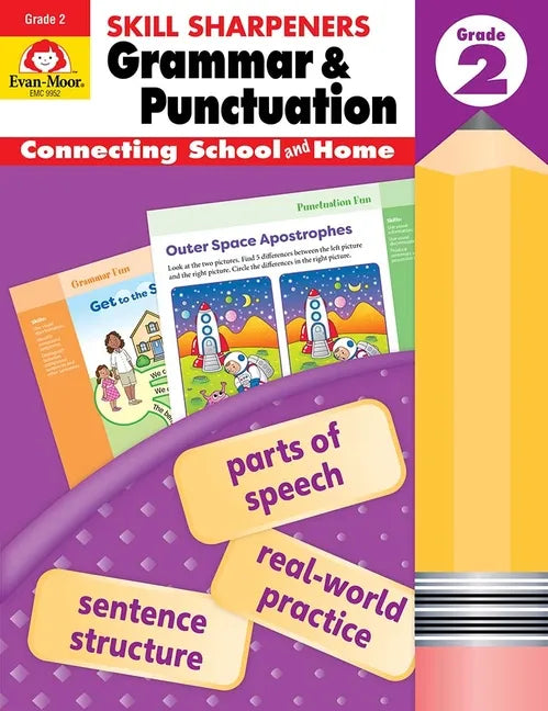 Skill Sharpeners: Grammar & Punctuation, Grade 2 Workbook - Paperback