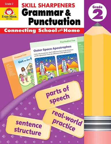 Skill Sharpeners: Grammar & Punctuation, Grade 2 Workbook - Paperback