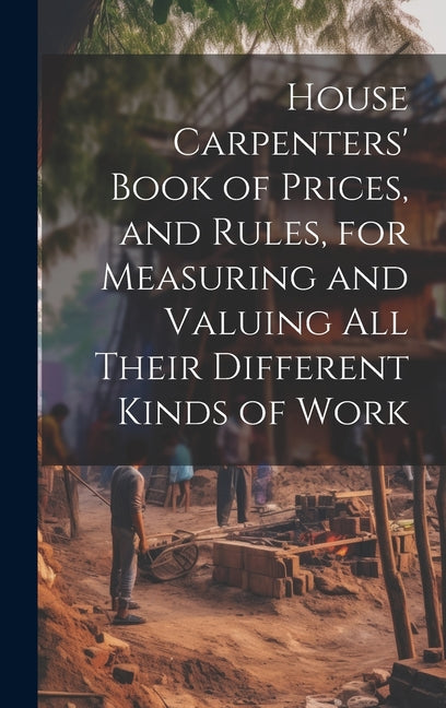 House Carpenters' Book of Prices, and Rules, for Measuring and Valuing All Their Different Kinds of Work - Hardcover