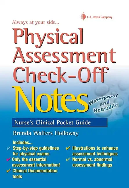 Physical Assessment Check-Off Notes - Spiral