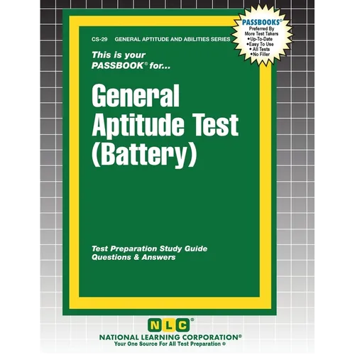 General Aptitude Test (Battery) - Paperback
