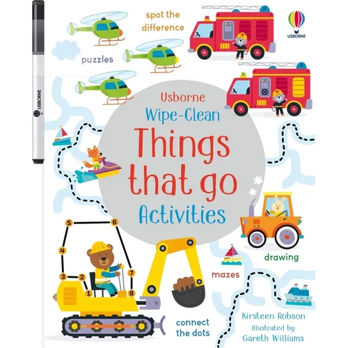 Wipe-Clean Things That Go Activities - Paperback