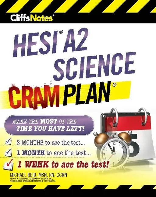 CliffsNotes HESI A2 Science Cram Plan - Paperback