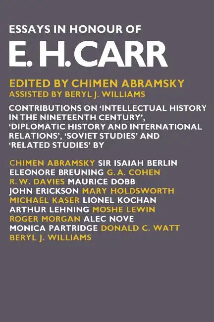 Essays in Honour of E. H. Carr - Paperback