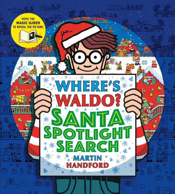 Where's Waldo? Santa Spotlight Search: (A Christmas Hidden Object Search-And-Find Puzzle Book with a Magic Flashlight to Reveal the Picture - A Perfec - Hardcover