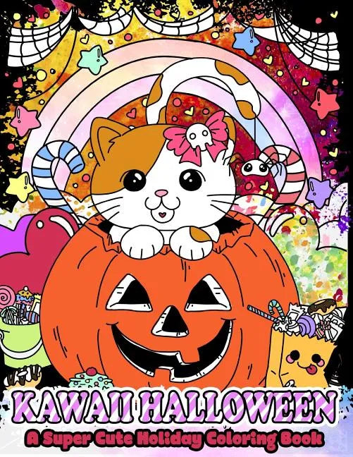 Kawaii Halloween: A Super Cute Holiday Coloring Book - Paperback