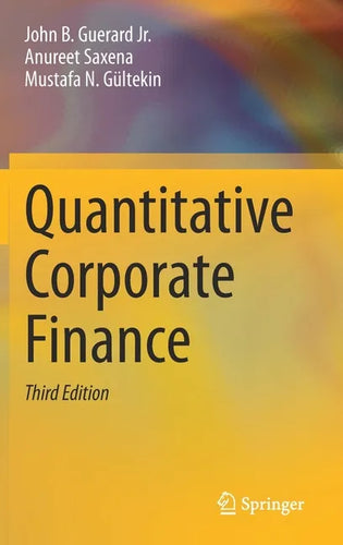 Quantitative Corporate Finance - Hardcover