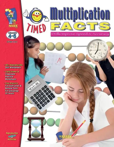 Timed Multiplication Drill Facts Grades 4-6 - Paperback