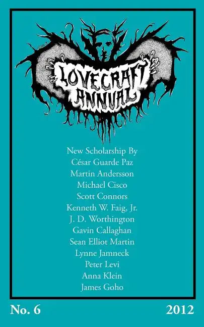 Lovecraft Annual No. 6 (2012) - Paperback