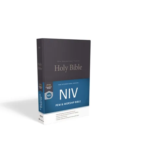 NIV, Pew and Worship Bible, Hardcover, Blue - Hardcover