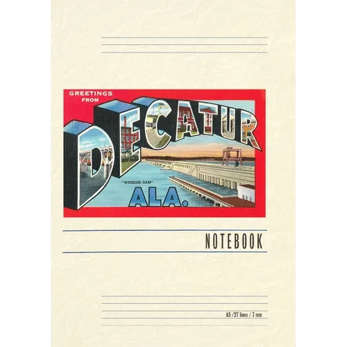 Vintage Lined Notebook Greetings from Decatur - Paperback