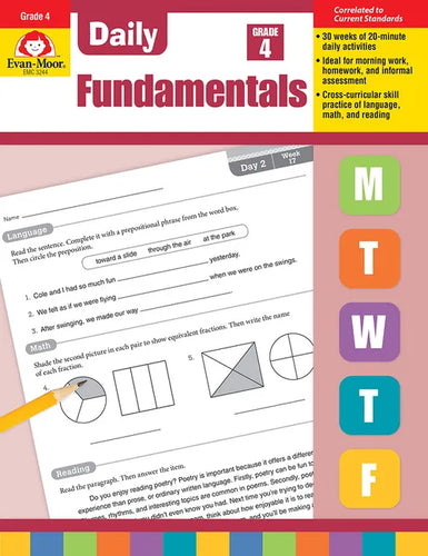 Daily Fundamentals, Grade 4 Teacher Edition - Paperback