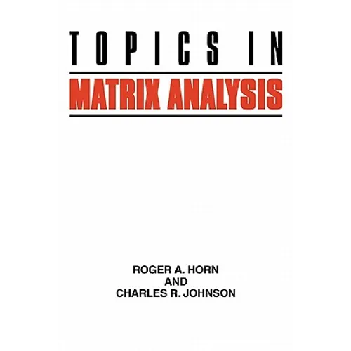 Topics in Matrix Analysis - Paperback