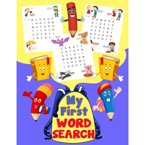 My First Word Search: Fun First Words with Illustrations for kids 4-6 - Paperback