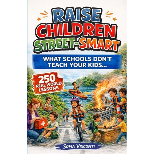 Raise Children Street-Smart - What Schools Don't Teach Your Kids: 250 Real World Lessons to Build Confident, Independent, Resilient Kids with the Life - Paperback