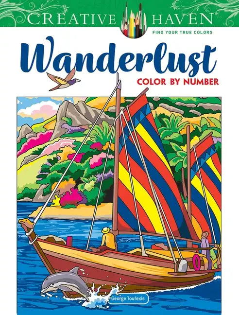 Creative Haven Wanderlust Color by Number - Paperback